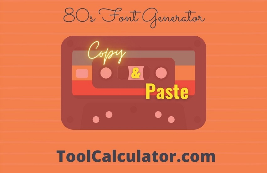 80s font generator