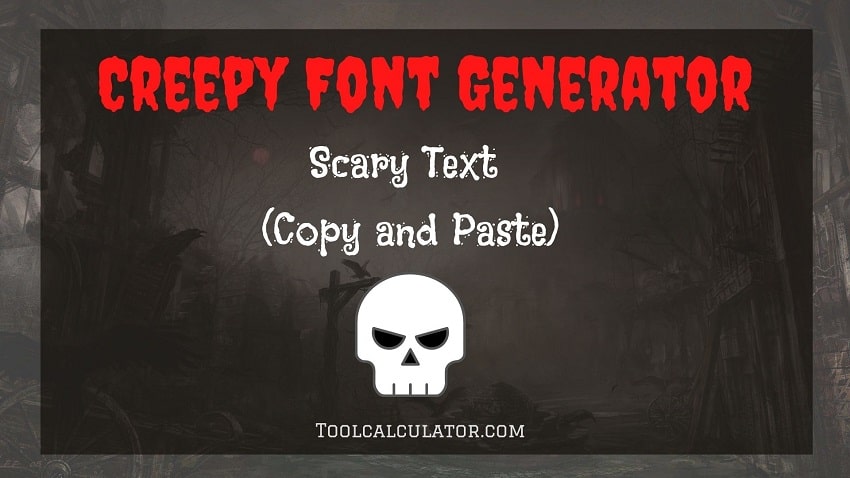 Creepy Font Generator