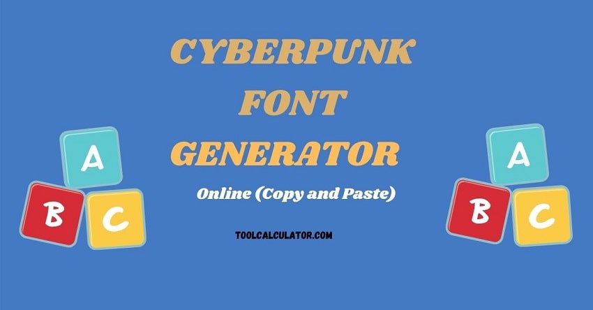 Cyberpunk Font Generator
