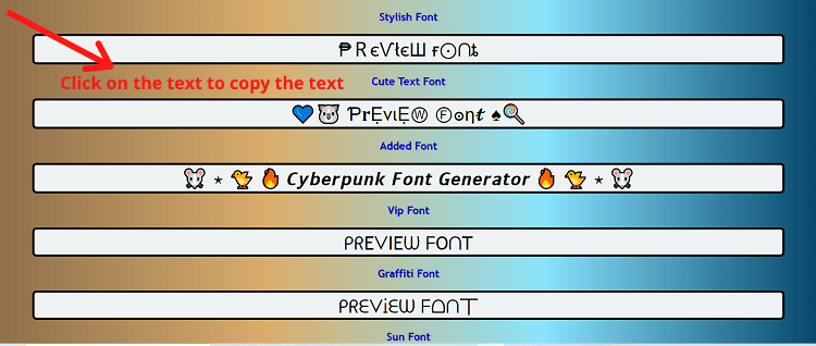 Cyberpunk Font Generator Textchange