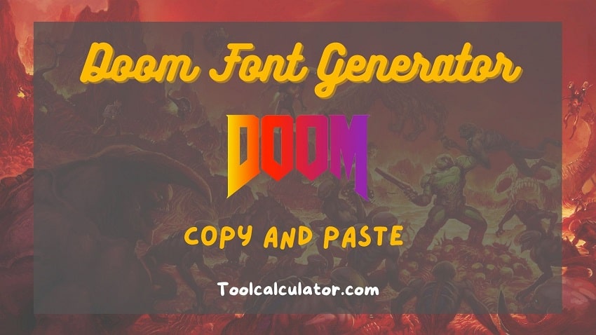 Doom Font Generator
