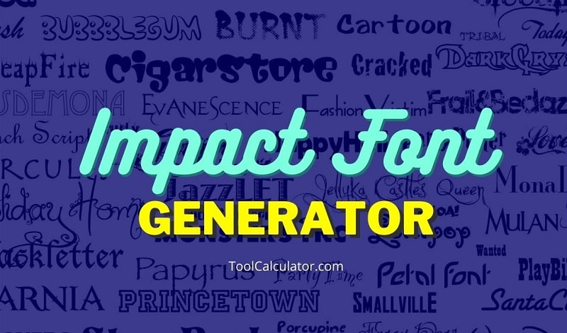 Impact Font Generator