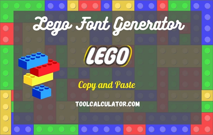 Lego Font Generator