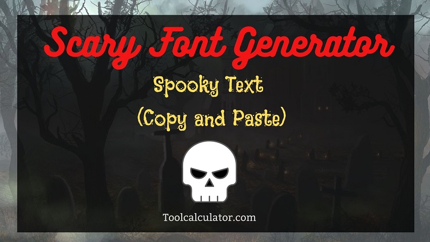 Scary Font Generator