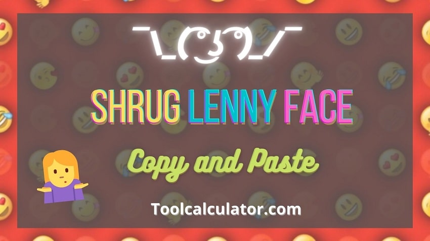 Shrug Lenny Face