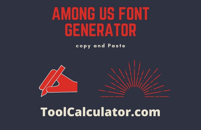 among us font generator