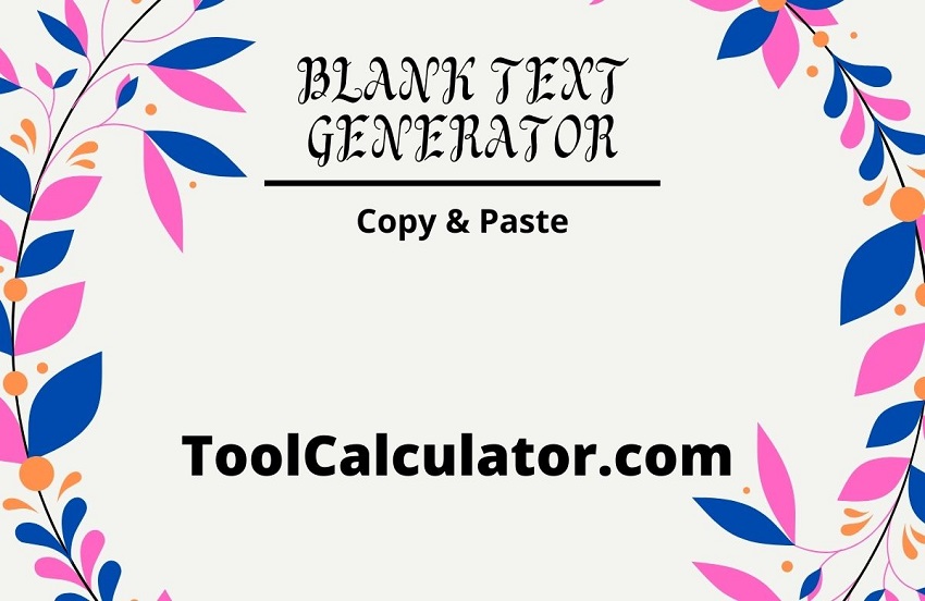 blank text generator