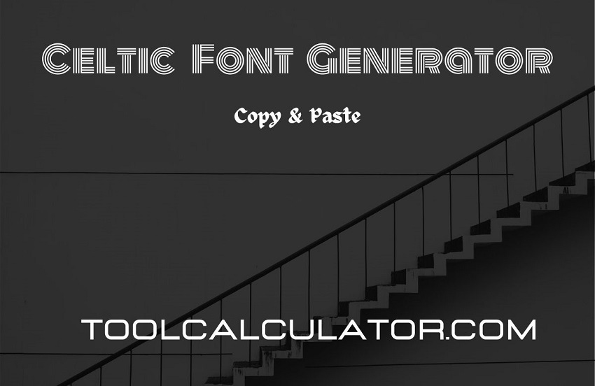 celtic font generator