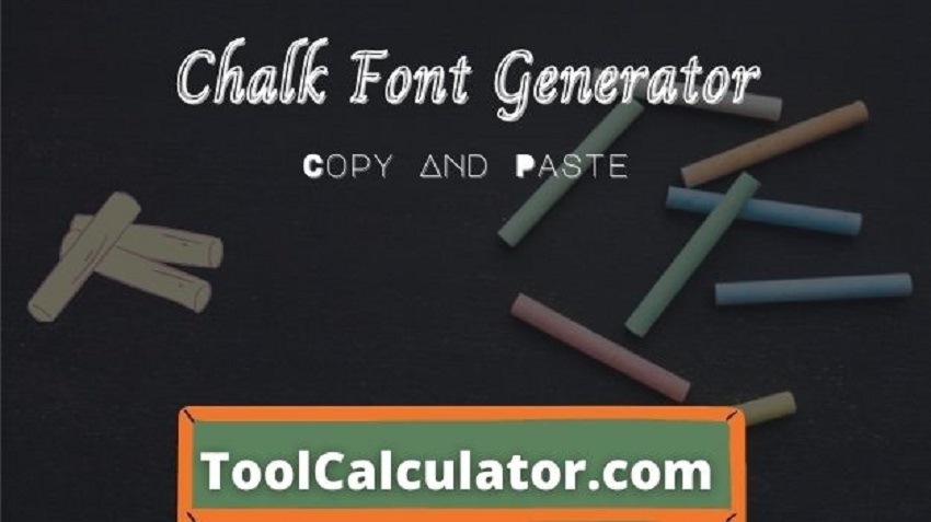 chalk font generator