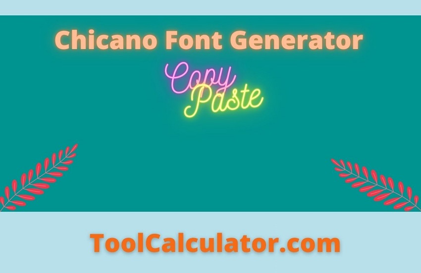 chicano font generator