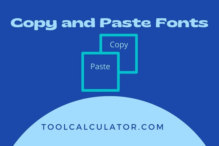 Copy and Paste Fonts