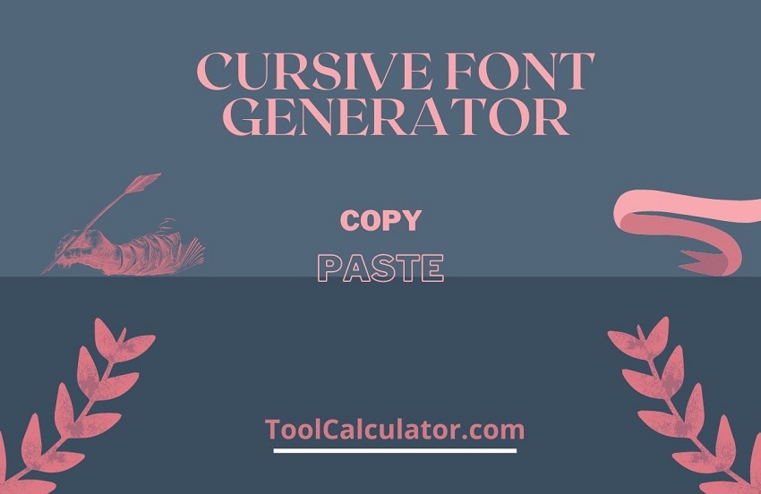 Cursive font Generator