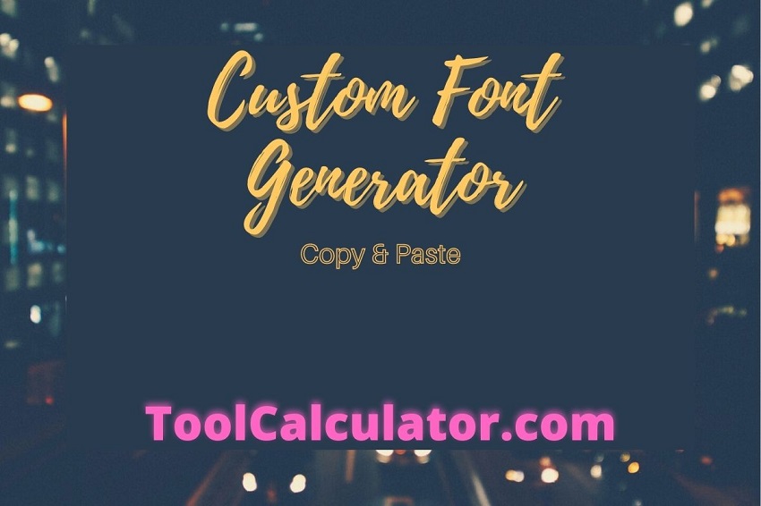 custom font generator