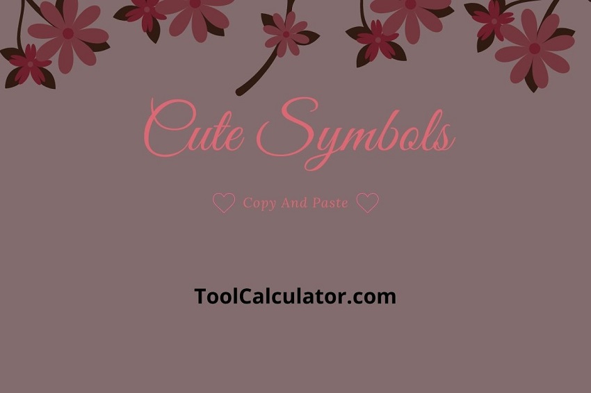 Cute Symbols (Copy & Paste)