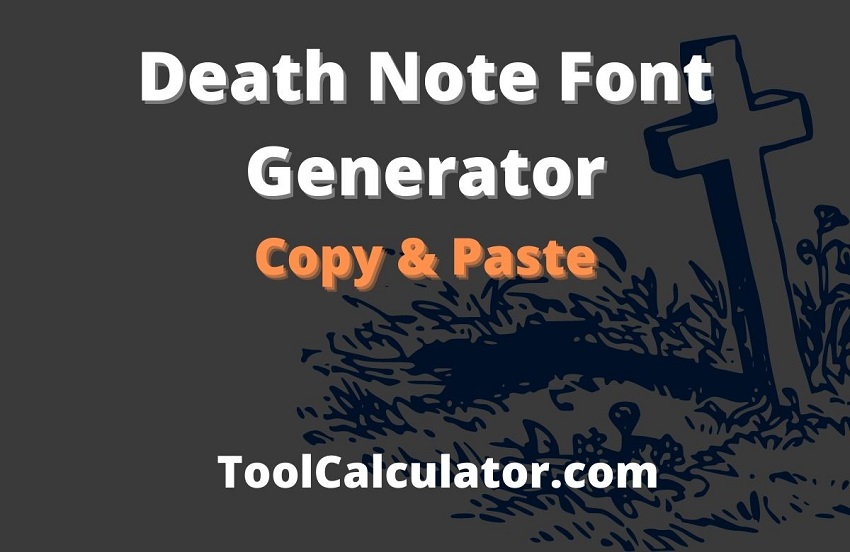 death note font generator