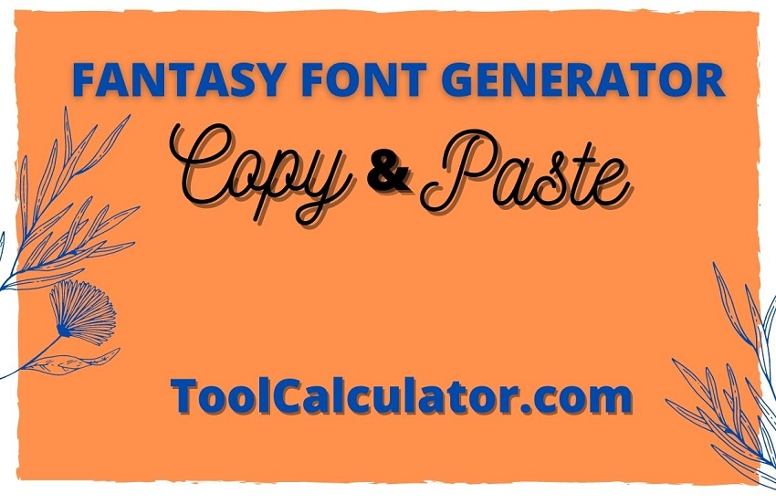 fantasy font generator