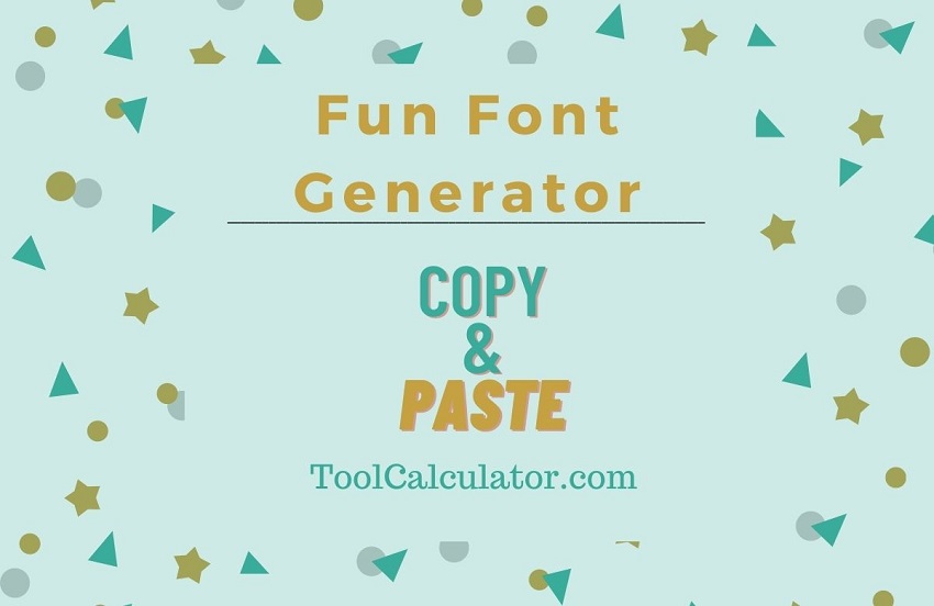 fun font generator