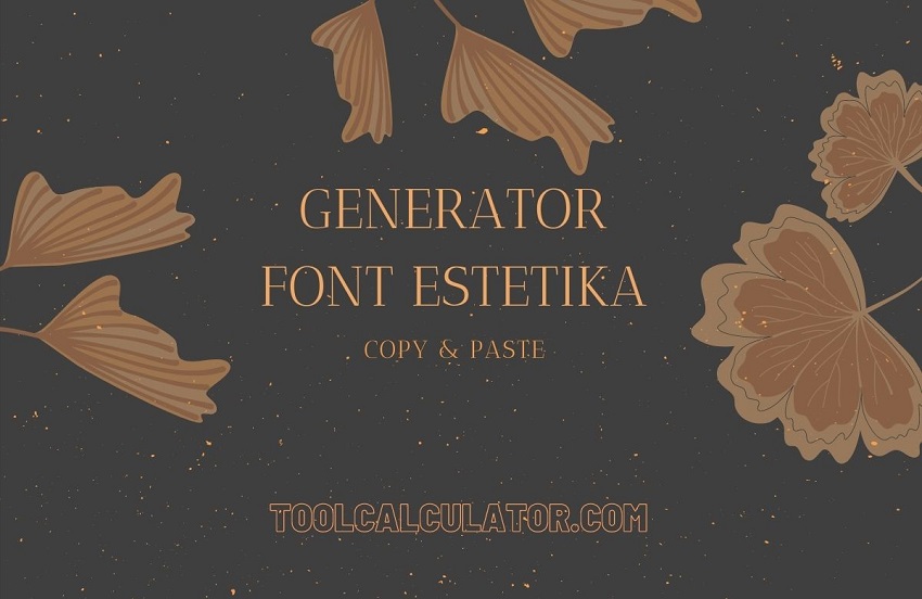 generator font estetika