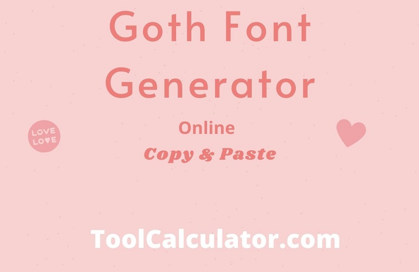 goth font generator