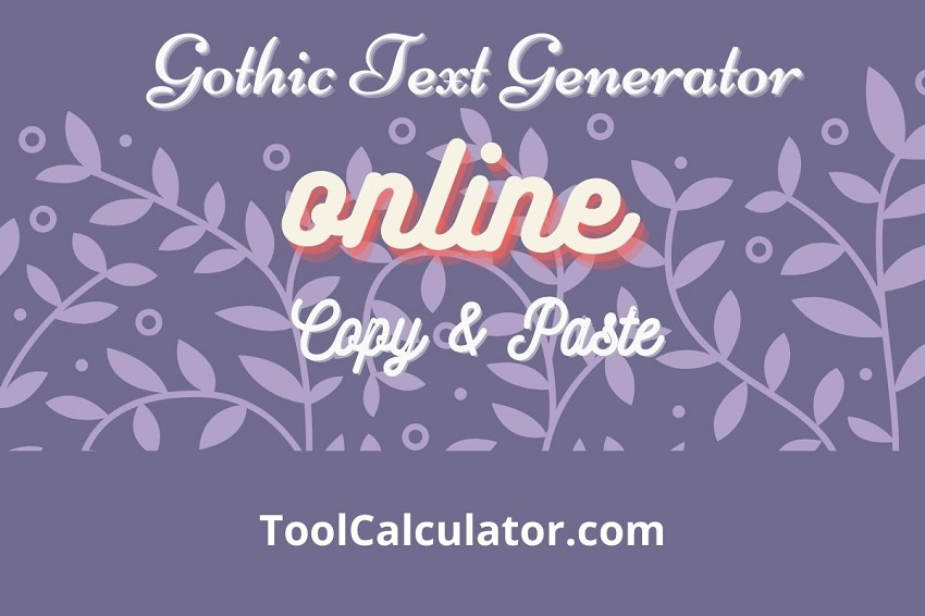 Gothic text generator