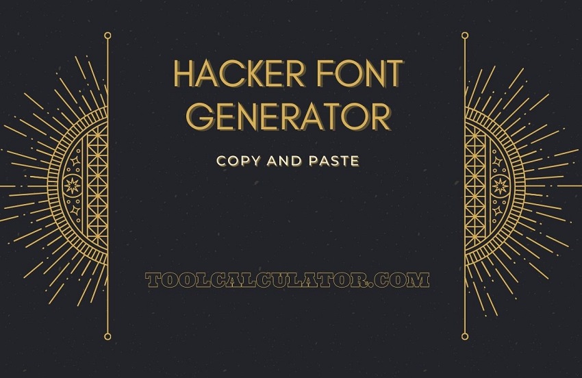 Hacker font Generator