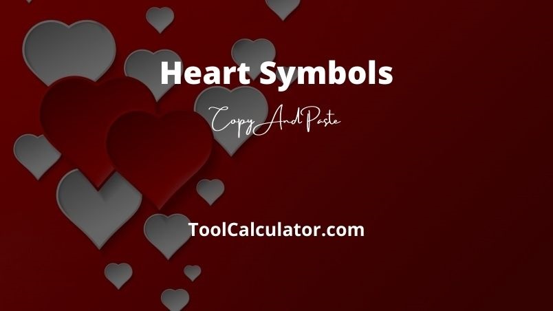 Heart Symbols (Copy & Paste)