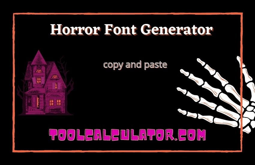 Horror Font Generator