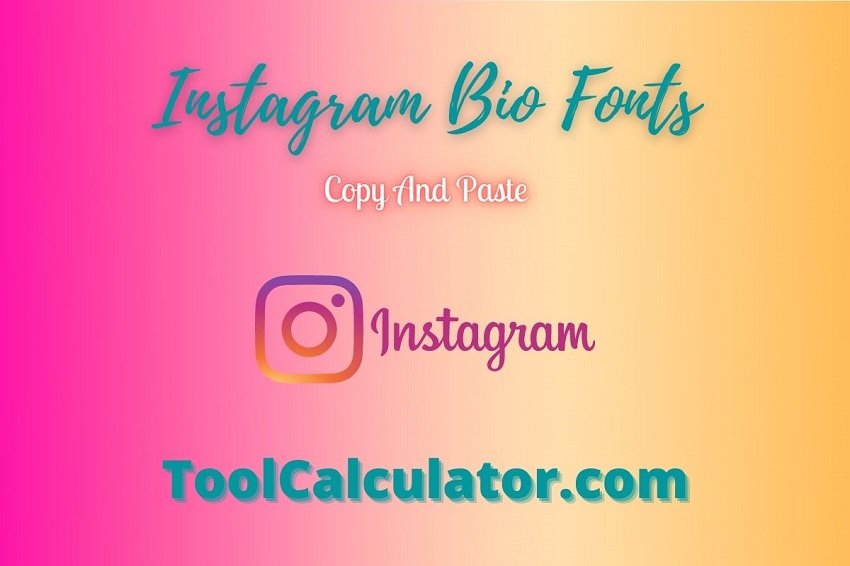 Instagram Bio Fonts