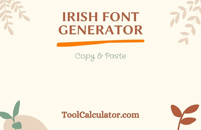 irish font generator