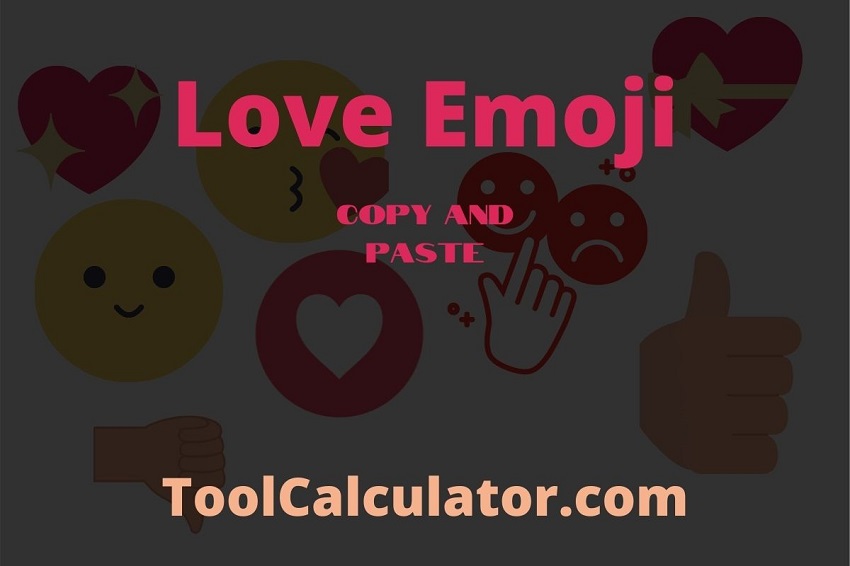 love emoji (Copy & Paste)