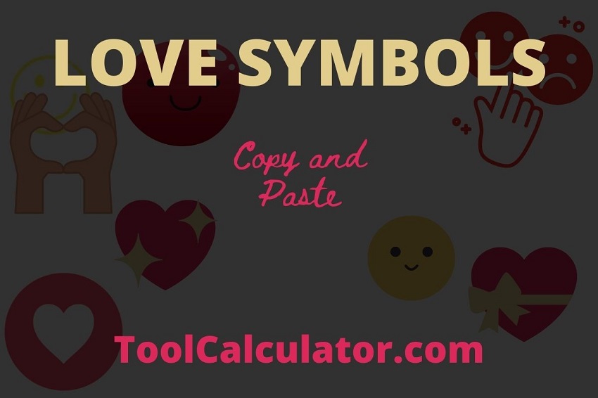 love symbols (Copy & Paste)