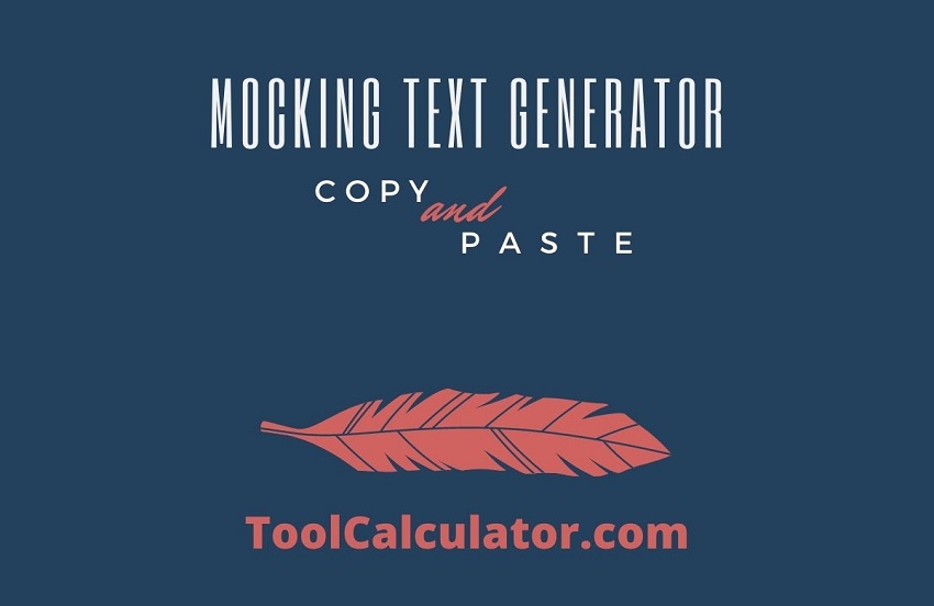 Mocking Text Generator