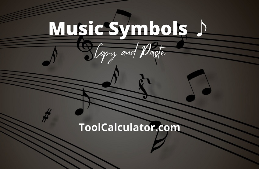 Music Symbols (Copy & Paste)