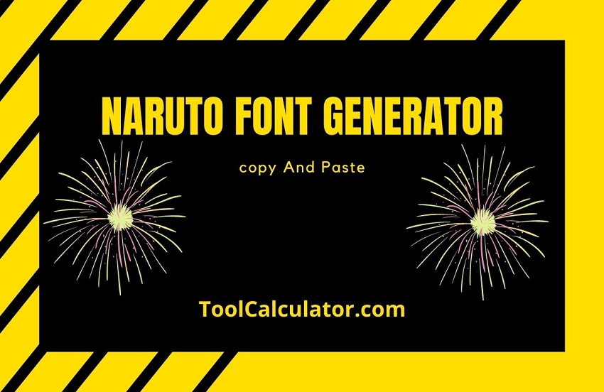 Naruto Font Generator
