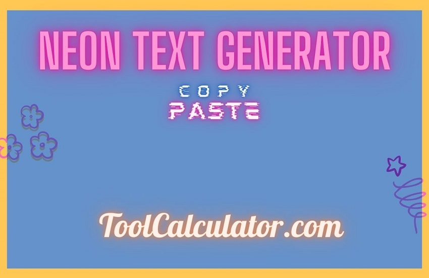 neon text generator