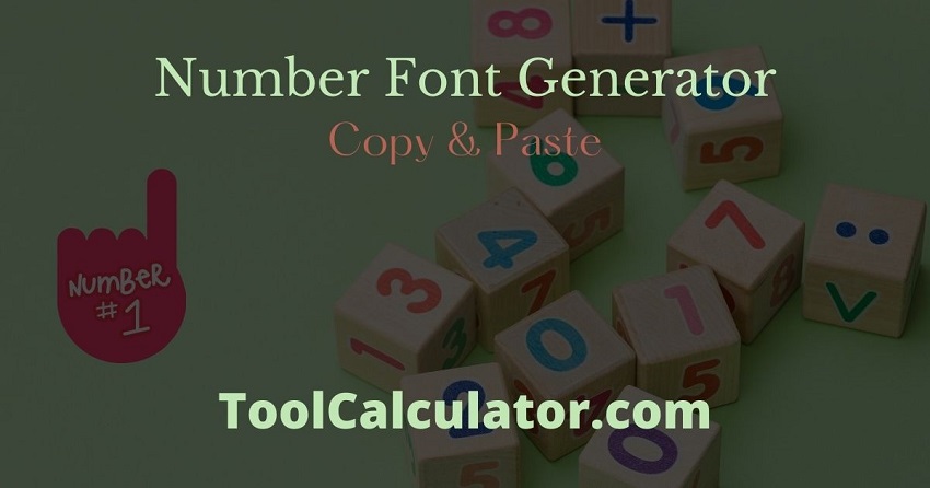 number font generator