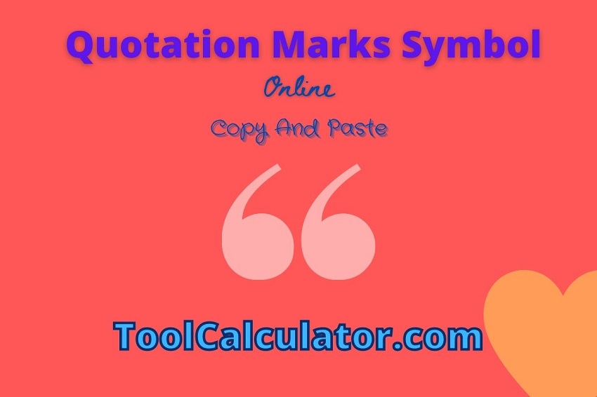 Quotation Marks Symbol