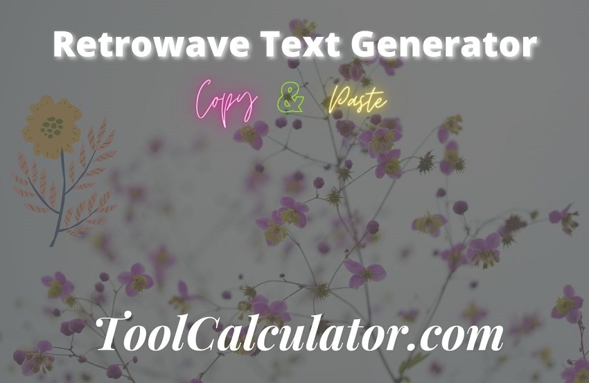 retrowave text generator