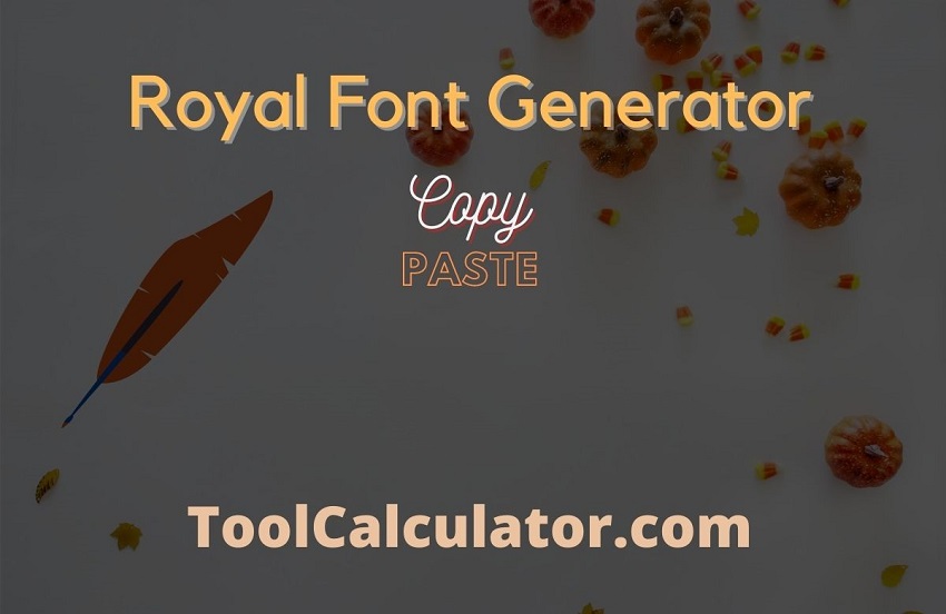 Royal Font generator