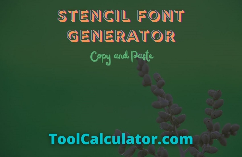 stencil font generator