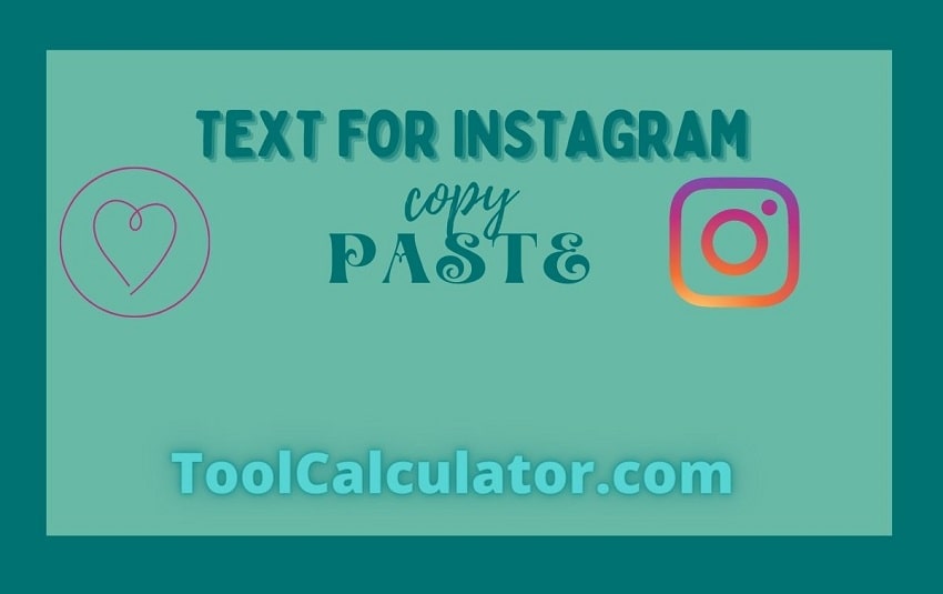 Text for Instagram