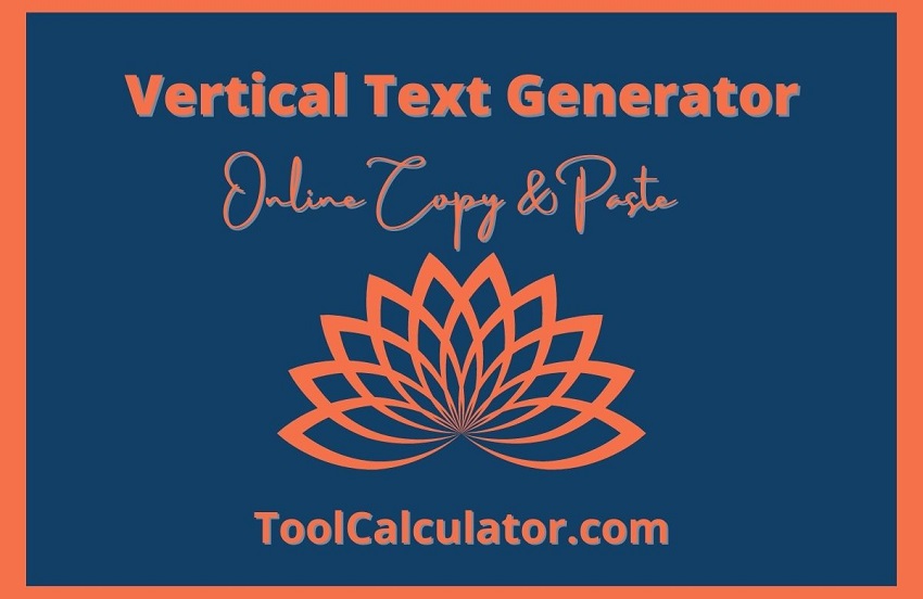 Vertical text generator
